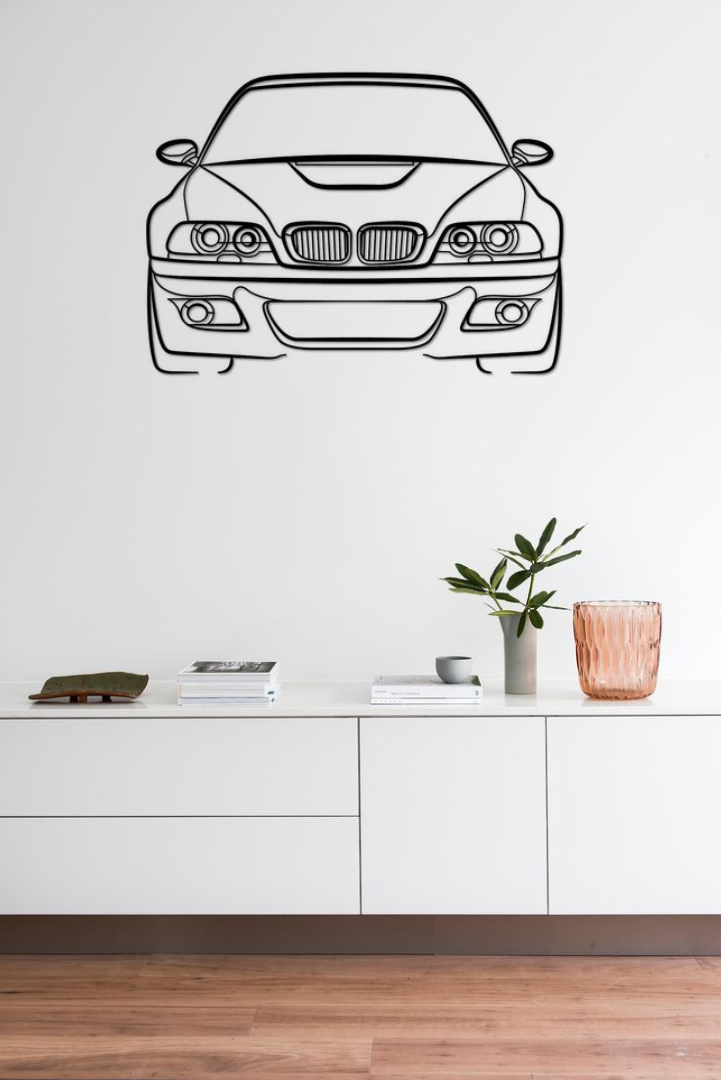 BMW E46 PRZÓD – Dekoracja Ścienna