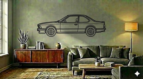 BMW E24 BOK – Dekoracja Ścienna