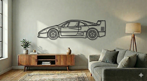 FERRARI F40 BOK  – Dekoracja Ścienna