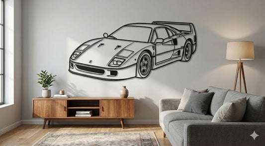 FERRARI F40 UKOS  – Dekoracja Ścienna