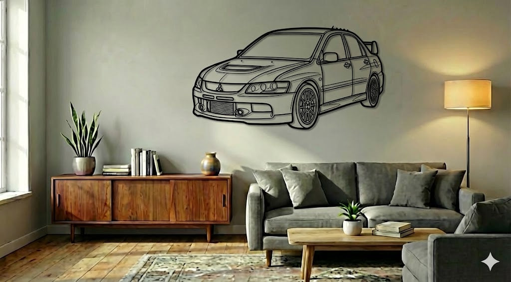 MITSUBISHI LANCER EVO 9 UKOS – Dekoracja Ścienna