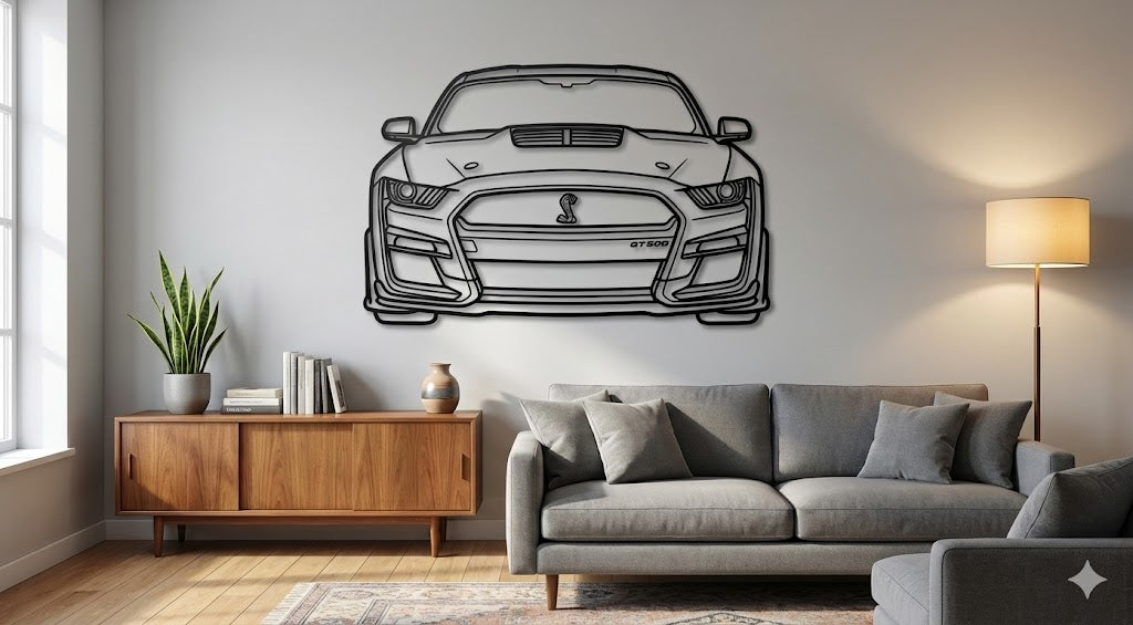 MUSTANG SHELBY GT500 PRZÓD  – Dekoracja Ścienna