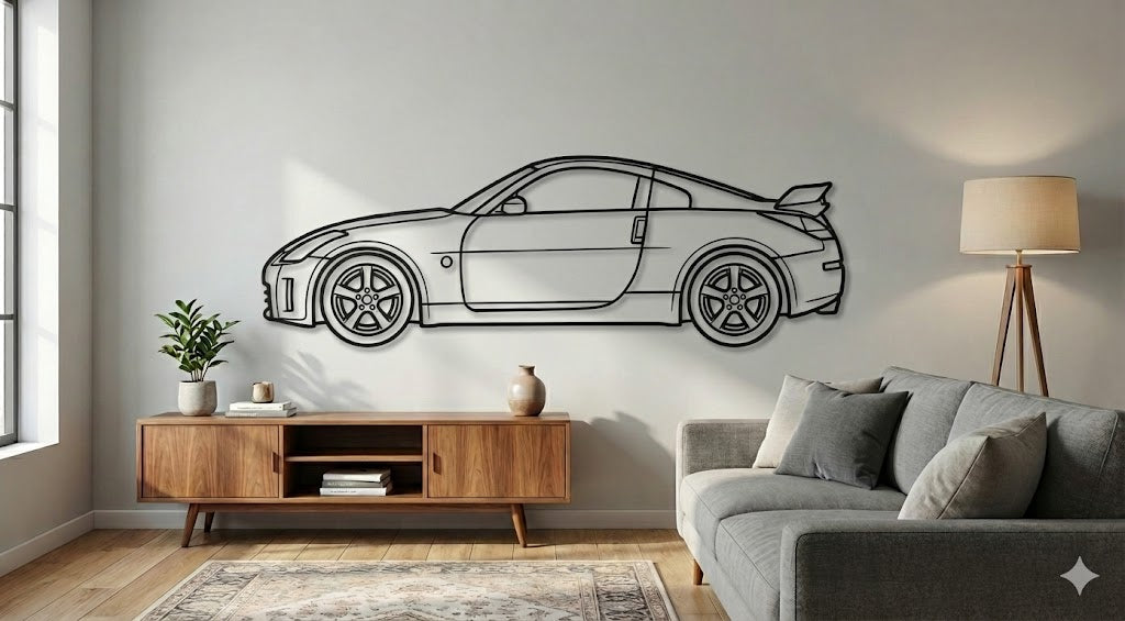 NISSAN 350Z BOK  – Dekoracja Ścienna