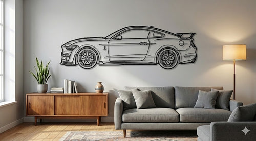 MUSTANG SHELBY GT500 BOK  – Dekoracja Ścienna