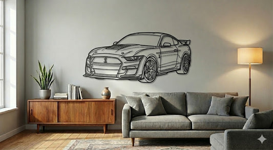 MUSTANG SHELBY GT500 UKOS  – Dekoracja Ścienna