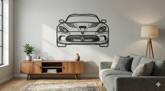 DODGE VIPER PRZÓD  – Dekoracja Ścienna