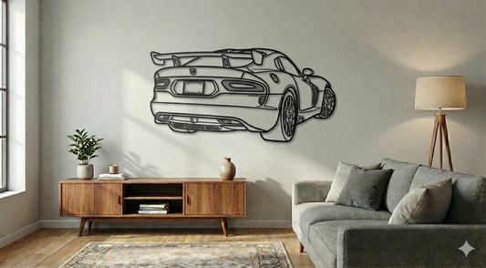 DODGE VIPER UKOS (OD TYŁU)  – Dekoracja Ścienna