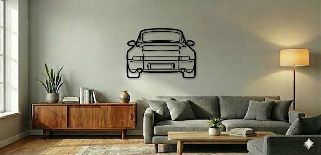 PORSCHE 964 TYŁ  – Dekoracja Ścienna