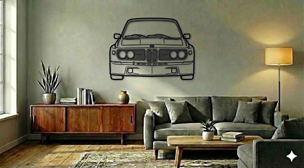 BMW CSL E9 (Batcar) PRZÓD – Dekoracja Ścienna