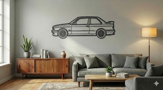 BMW E30 BOK – Dekoracja Ścienna